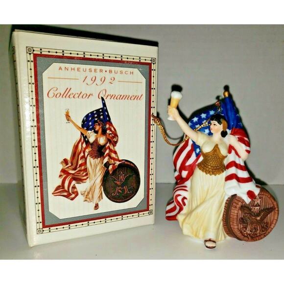 1992 Anheuser Busch "Liberty Collector Christmas Ornaments" New! U139 - Picture 1 of 6